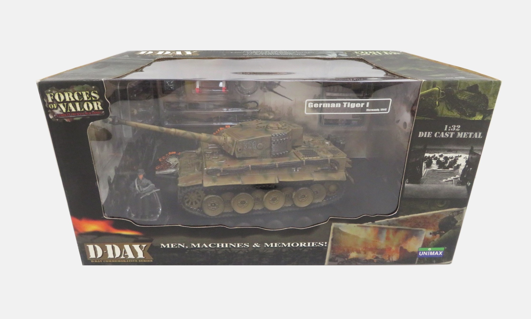 Forces of Valor 80604 - 1:32 German Tiger 1 Tank - D-Day, Normandy 