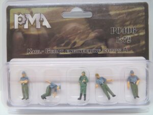PMA P0406 - Precision Model Art 1:72 German Karl Gerat Soldier Engineering Crew Set A WWII