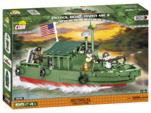Cobi 2238 (615pcs) 1:35 Patrol Boat River MkII (PBR) Building Blocks