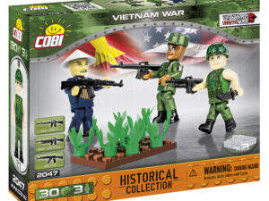 Cobi 2047 (30pcs) 3 x Vietnam War Soldier Figures with Accessories, Building Blocks