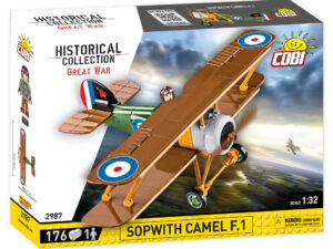 Cobi 2987 (175pcs) - 1:32 Sopwith F.1 Camel Aircraft, Building Blocks