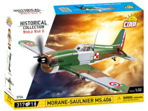Cobi 5724 (317pcs) - 1:32 Morane-Saulnier MS.406 Aircraft, Building Blocks