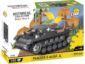 Cobi 2718 (250pcs) 1:48 German Panzer II Ausf.A Tank, Building Blocks, WWII