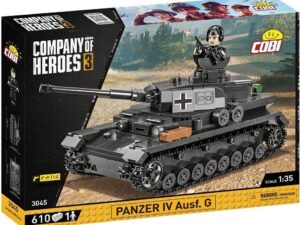 Cobi 3045 (610pcs) 1:35 Panzer IV Ausf.FG Tank, Company of Heroes 3, Building Blocks, WWII