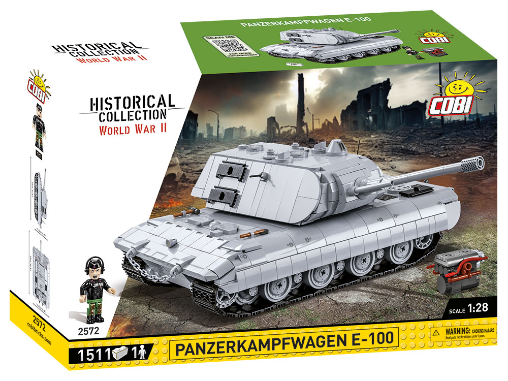 Cobi 2572 (1511pcs) 1:28 Panzerkampfwagen E-100 WWII