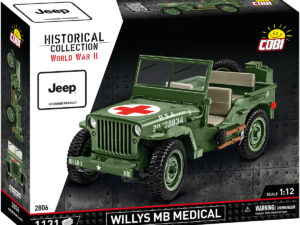 Cobi 2806 (1131pcs) 1:12 Willys MB Medical, Building Blocks, WWII Historical Collection