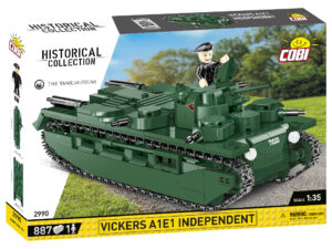 Cobi 2990 (887pcs) 1:35 Vickers A1E1 Independant, Building Blocks, Historical Collection