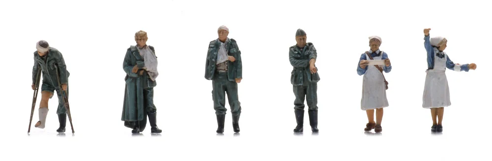 Artitec 5870112 - 1:87 HO Wehrmacht Wounded Soldiers + Nurse