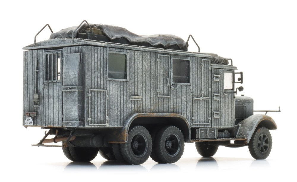 Artitec 6870507 - 1:87 HO Wehrmacht Henschel 33 D1 Kfz.72 Radio, Winter - Image 2
