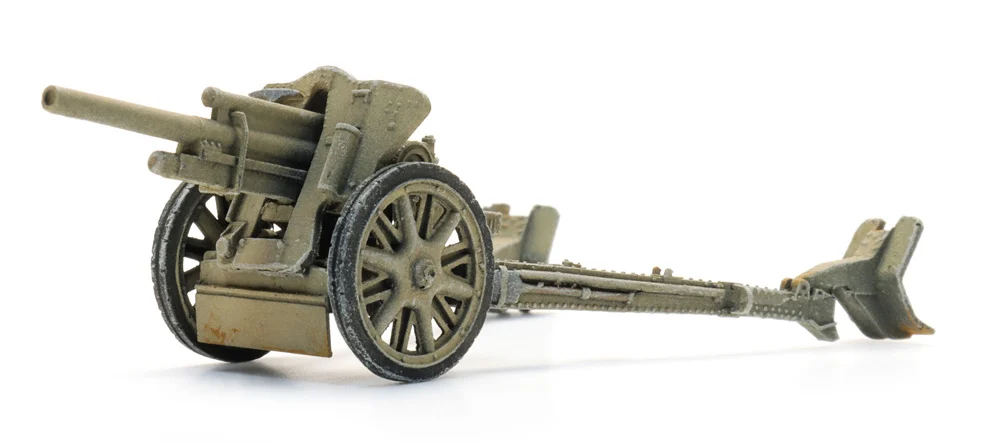 Artitec 6870746 - 1:87 HO Wehrmacht 10.5cm LeFH 18 Afrika in Position