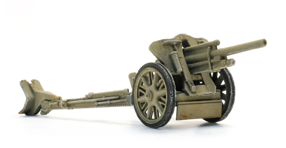 Artitec 6870746 - 1:87 HO Wehrmacht 10.5cm LeFH 18 Afrika in Position - Image 2