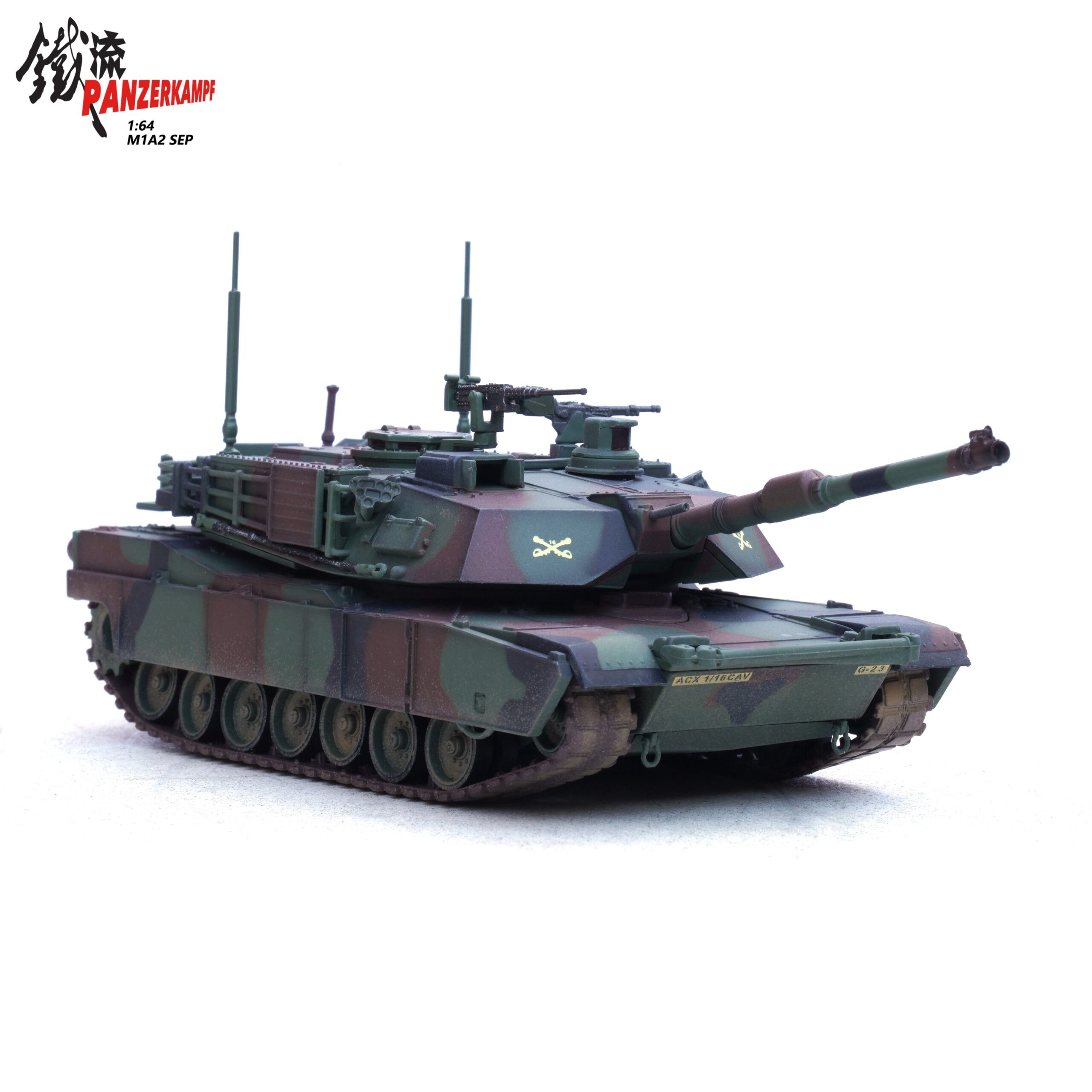 Panzerkampf 12504PA - 1:64 M1A2 Abrams SEP,1 Batt., 16 Cav. Reg. Fort Knox, Kentucky, USA 2002 (Special Pre Order Price) - Image 2