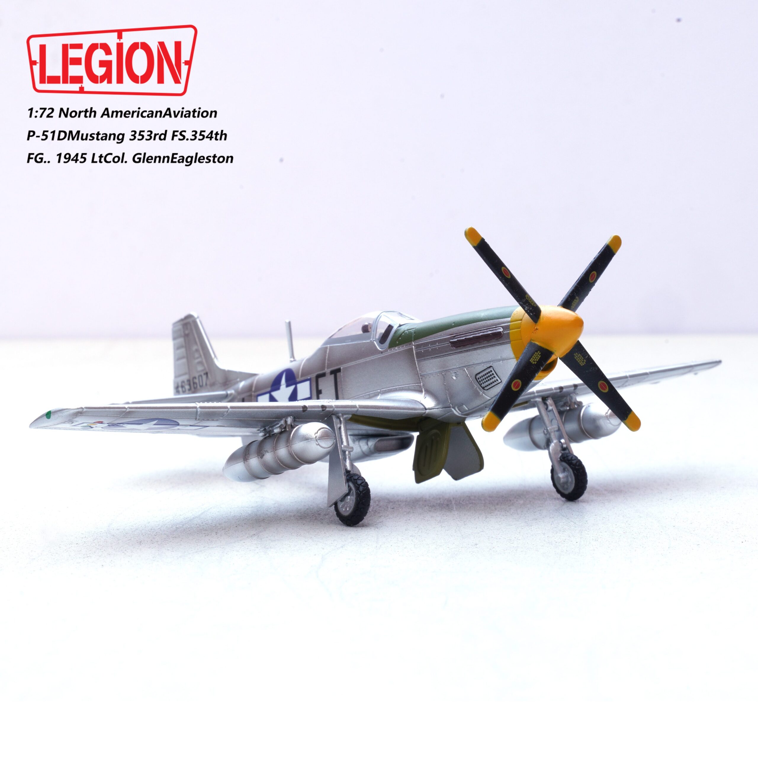Legion Models 14663LC - 1:72 P-51D Mustang 353rd FS, 354th FG., 1945 Lt. Col. Glenn Eagleston - Image 2