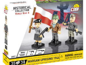 Cobi 2057 (35pcs) - 3 x Warsaw Uprising 1944 WWII Figures with Accessories