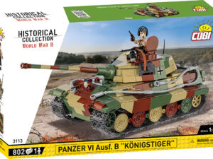 Cobi 3113 (802pcs) 1:35 German Panzer VI Ausf.B Konigstiger, Building Blocks