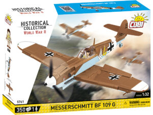 Cobi 5761 (350pcs) - 1:32 German Messerschmitt BF 109G Aircraft WWII, Building Blocks