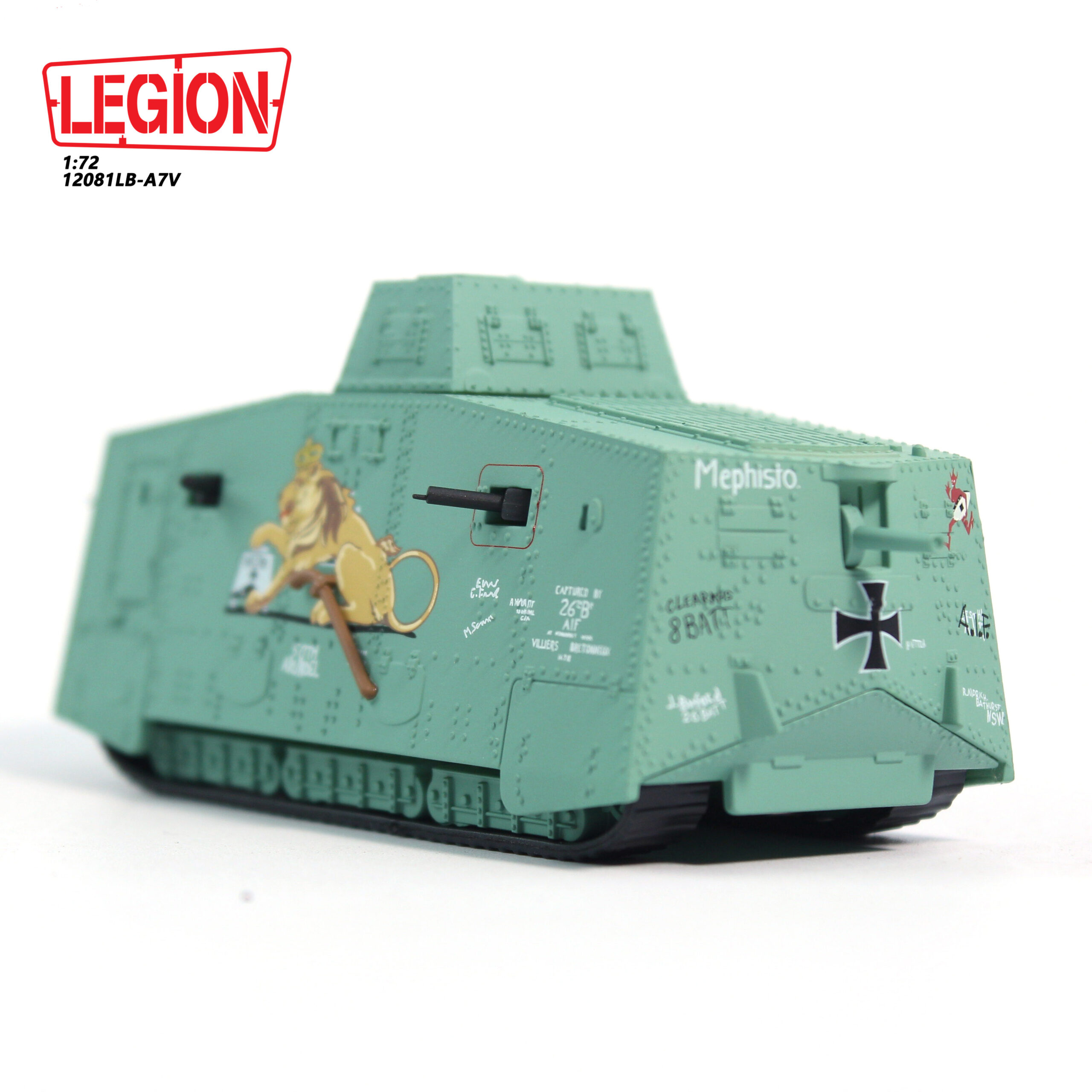 Legion Models 12081LB - 1:72 Sturmpanzer A7V No. ‘506’ Mephisto WWI (Special Pre-Order Price) - Image 2