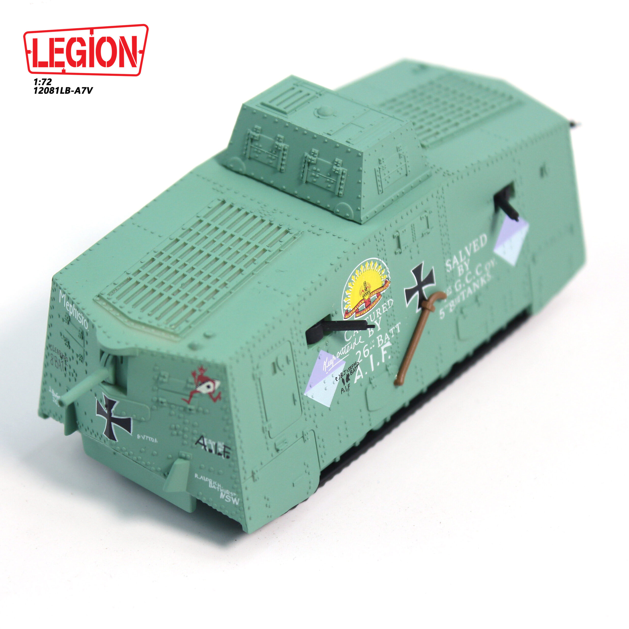 Legion Models 12081LB - 1:72 Sturmpanzer A7V No. ‘506’ Mephisto WWI (Special Pre-Order Price) - Image 7